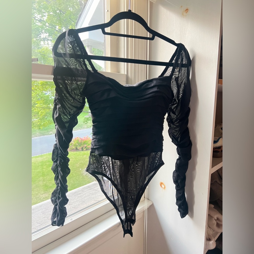 Princess Polly black bodysuit NWT